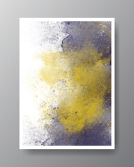 Abstract painting using watercolors. Design for your date, postcard, banner, logo.