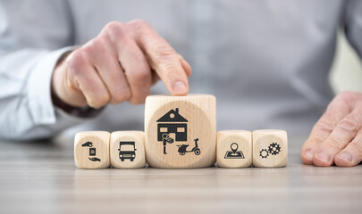 Naklejka premium Concept of home delivery