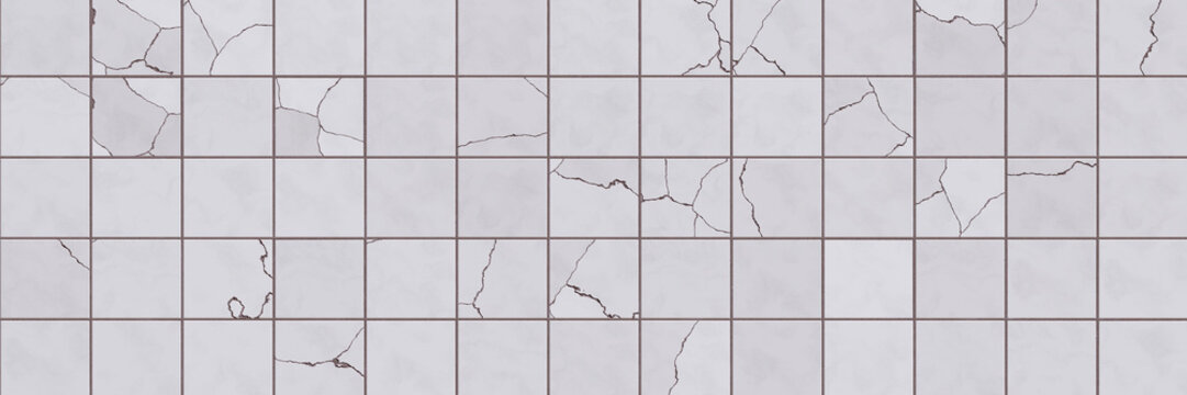 White grey ceramic tiles texture abstract background,