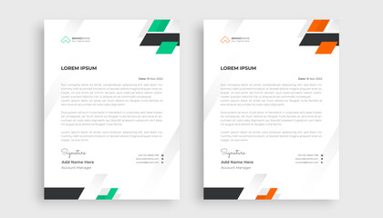 Obraz premium Professional creative letterhead template design for your business