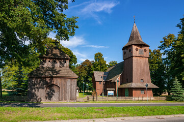 Fototapeta na wymiar Church of the Nativity of the Blessed Virgin Mary, Chlastawa, Lubusz Voivodeship, Poland