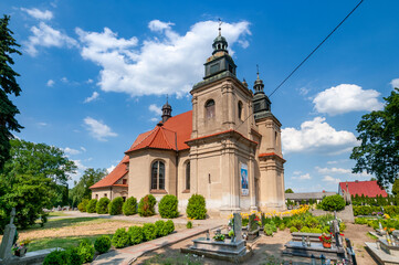 Fototapeta na wymiar Church of Saint Barbara, Starogrod, Kuyavian-Pomeranian Voivodeship, Poland