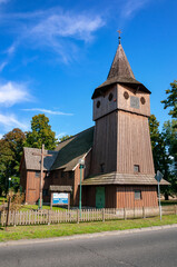 Fototapeta na wymiar Church of the Nativity of the Blessed Virgin Mary, Chlastawa, Lubusz Voivodeship, Poland