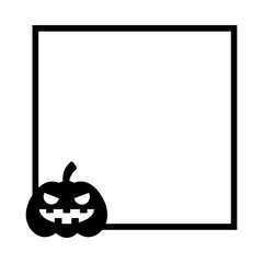 halloween square frame
