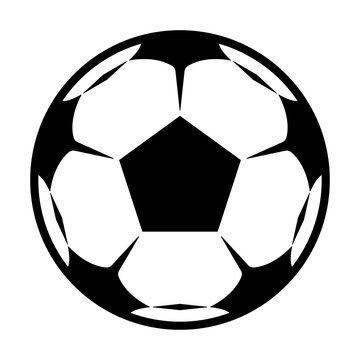 Soccer ball icon for apps and websites with transparent background PNG