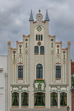Richly decorated facade as one can find on the Market Square in Wismar