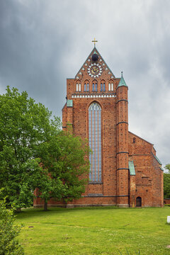 Frontal view of the Doberan Minster near Rostock