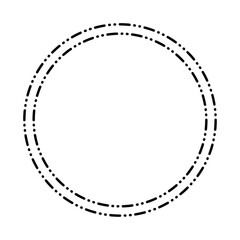 Naklejka premium dotted circle frame 