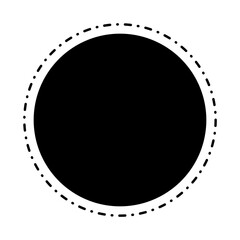 Fototapeta premium dotted circle frame 