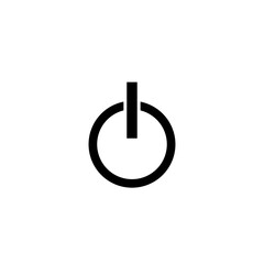 power button on white background