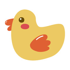 Rubber duck toy icon