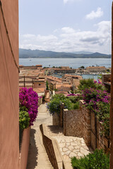 From the old town of Portoferraio, some narrow streets and panoramic squares climb up to reach the...