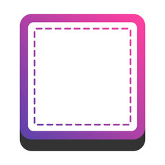 gradient square infographic text box
