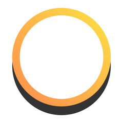 gradient round infographic text box
