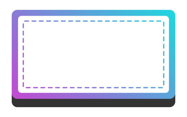 gradient rectangle infographic text box
