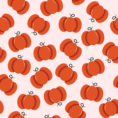 Autumn, seamless pattern with pumpkins