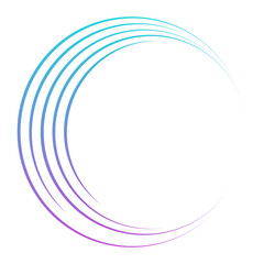 gradient round frame
