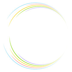 colorful round frame
