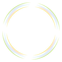 colorful round frame
