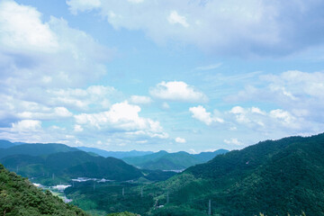 竹田城から見る山々