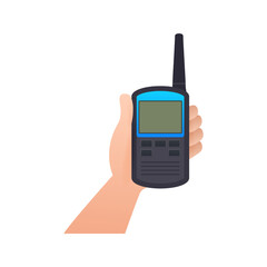Flat walky talky for concept design. Vector isolated illustration