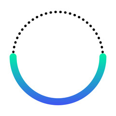 half gradient round frame
