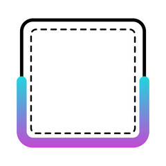 half gradient square frame
