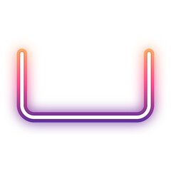 half gradient neon border
