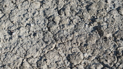 Dry land desert. Drought environment. Concept Copy space