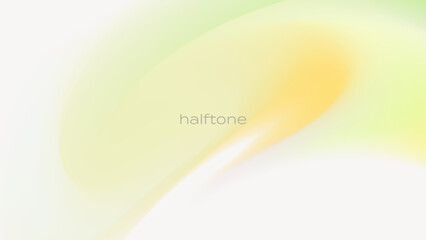 Dynamic soft gradient background. Modern bright wallpaper with colorful half tones shapes