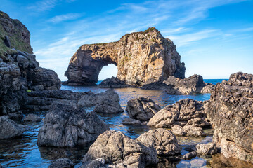 Fototapeta na wymiar The Great Pollet Sea Arch, Fanad Peninsula, County Donegal, Ireland