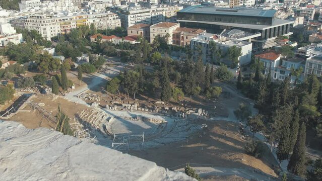 The ancient theater of Dionysus South slope of Acropolis Hill