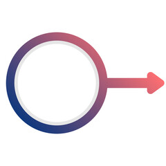 gradient round infographic diagram
