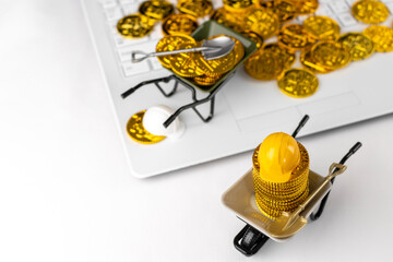 暗号資産をマイニングするイメージ