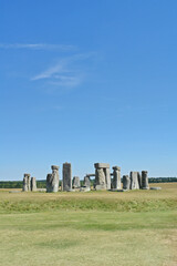 Stonehenge  - a prehistoric monument on Salisbury Plain in Wiltshire