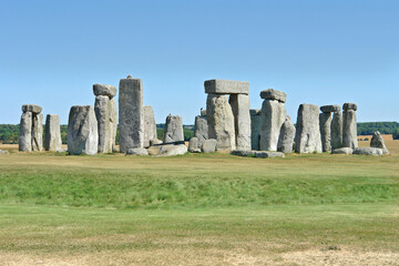 Stonehenge  - a prehistoric monument on Salisbury Plain in Wiltshire