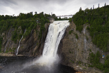 The beautiful falls of Montmorency, Quebec