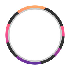 round gradient dark frame
