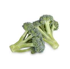 Fresh broccoli isolated on transparent background. (.PNG)