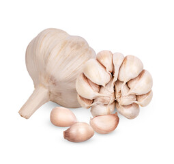 Garlic isolated on transparent background. (.PNG)