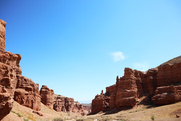 Fototapeta premium canyon. brown rocks. mountains canyons. beautiful mountain landscape
