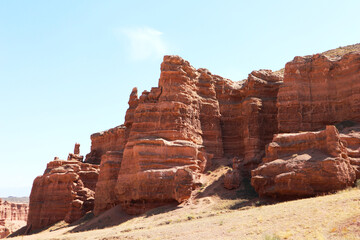Fototapeta premium canyon. brown rocks. mountains canyons. beautiful mountain landscape