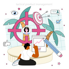 Marketer. Product launching and promotion. Target group selection