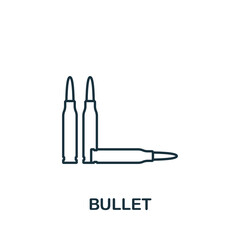 Bullet icon. Line simple line War icon for templates, web design and infographics