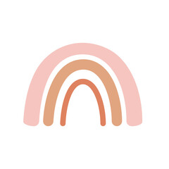 boho rainbow. pastel hand painted rainbow for nursery wall decoration