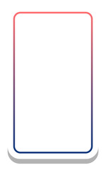 gradient round rectangle frame with white background
