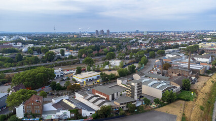 aerial view of Mannheim city in Germany