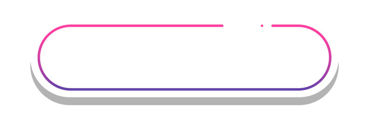 Obraz premium gradient round rectangle frame with white background 