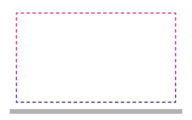 gradient rectangle frame with white background
