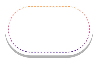 gradient round rectangle frame with white background
